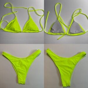 Vibrant Lime Bikini Set